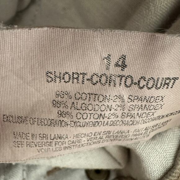 Gloria Vanderbilt Women’s High Rise 5 Pocket Design Beige Denim Size 14 Short - Picture 6 of 7